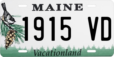ME license plate 1915VD