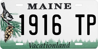 ME license plate 1916TP