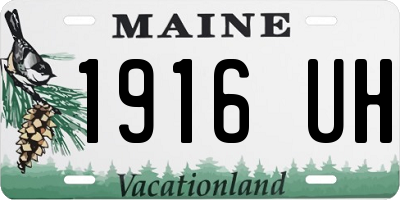 ME license plate 1916UH