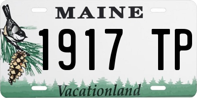 ME license plate 1917TP