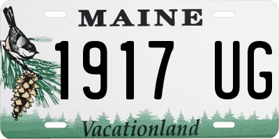 ME license plate 1917UG