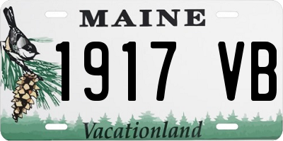 ME license plate 1917VB