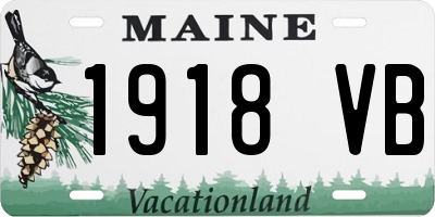 ME license plate 1918VB