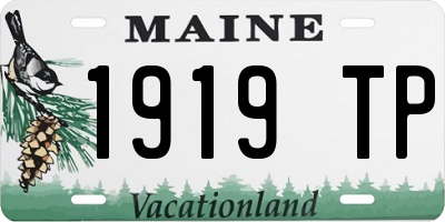 ME license plate 1919TP