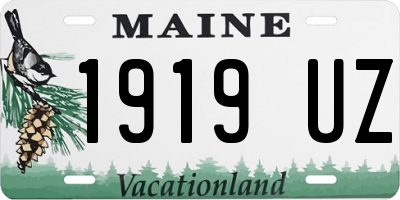 ME license plate 1919UZ