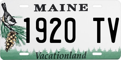 ME license plate 1920TV