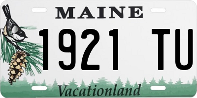 ME license plate 1921TU