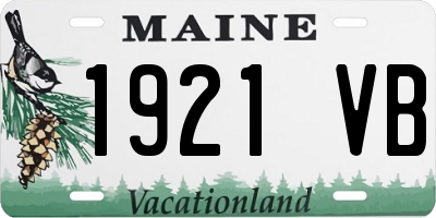 ME license plate 1921VB
