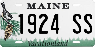 ME license plate 1924SS