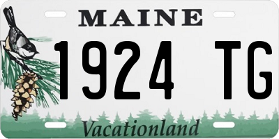 ME license plate 1924TG