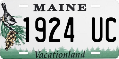 ME license plate 1924UC