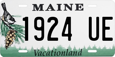 ME license plate 1924UE
