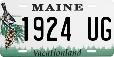 ME license plate 1924UG
