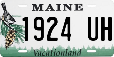 ME license plate 1924UH