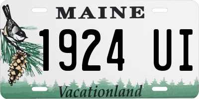 ME license plate 1924UI