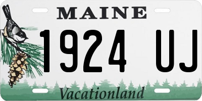 ME license plate 1924UJ