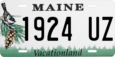 ME license plate 1924UZ