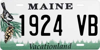 ME license plate 1924VB