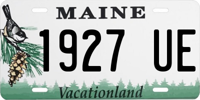 ME license plate 1927UE