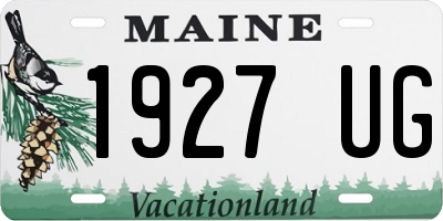 ME license plate 1927UG