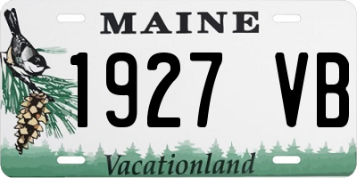 ME license plate 1927VB