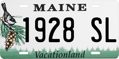 ME license plate 1928SL