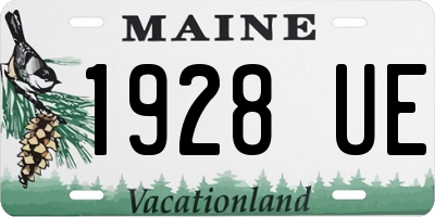 ME license plate 1928UE