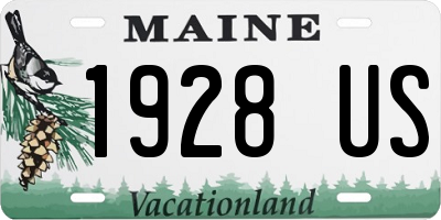 ME license plate 1928US