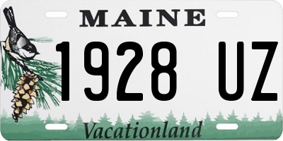 ME license plate 1928UZ