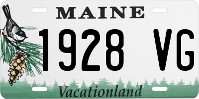 ME license plate 1928VG