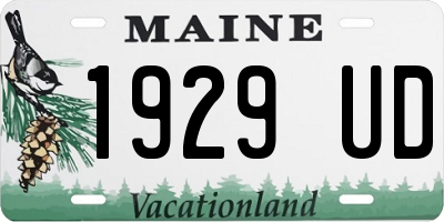 ME license plate 1929UD