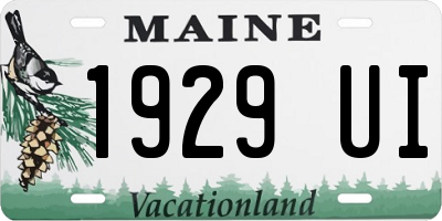ME license plate 1929UI