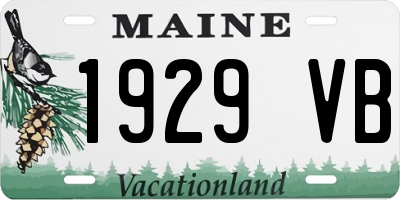 ME license plate 1929VB