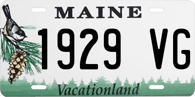 ME license plate 1929VG