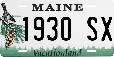 ME license plate 1930SX