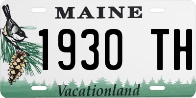ME license plate 1930TH