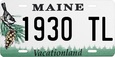 ME license plate 1930TL