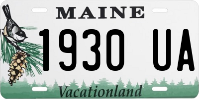ME license plate 1930UA