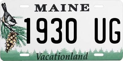 ME license plate 1930UG