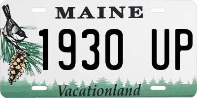 ME license plate 1930UP