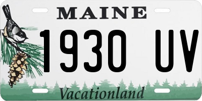 ME license plate 1930UV