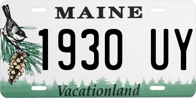 ME license plate 1930UY