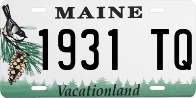 ME license plate 1931TQ