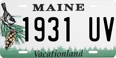 ME license plate 1931UV