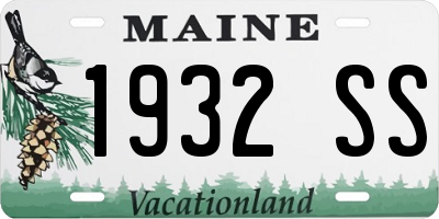 ME license plate 1932SS