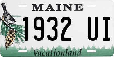 ME license plate 1932UI