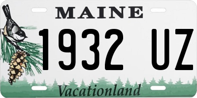 ME license plate 1932UZ