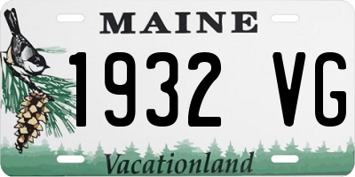 ME license plate 1932VG