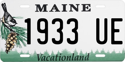 ME license plate 1933UE