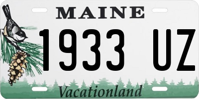 ME license plate 1933UZ